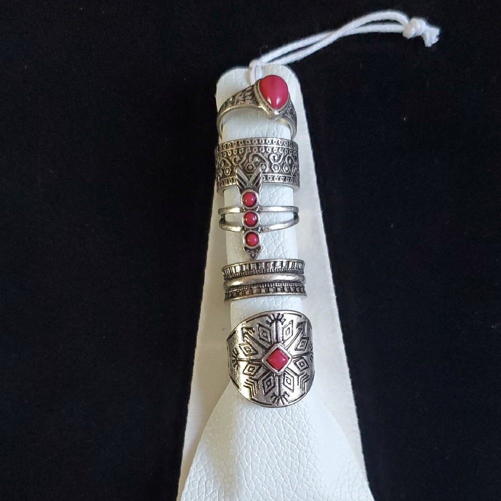 Free People Count Your Lucky Stars Ring Set - Picture 3 of 8
